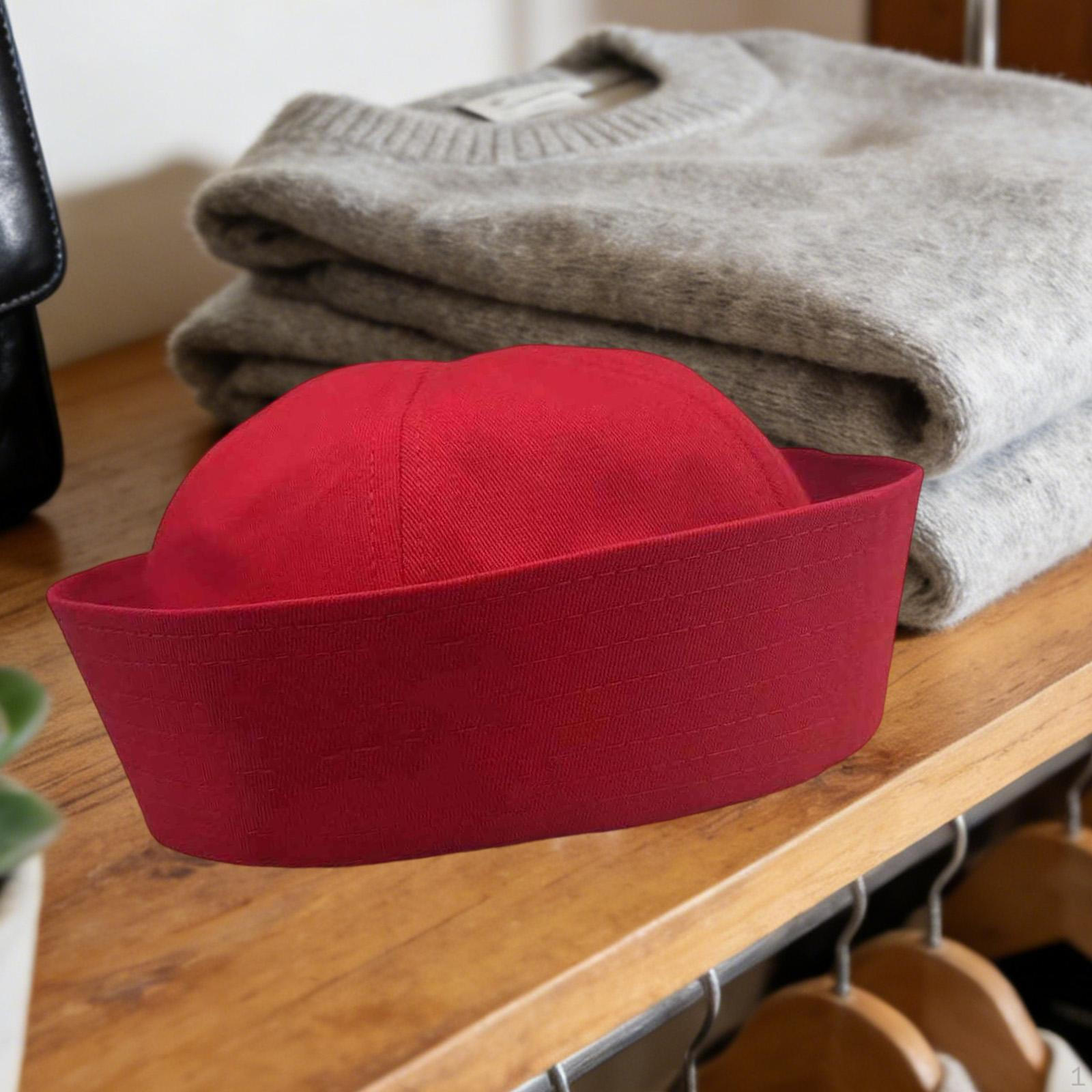 

Decorative Sailor Hat for Festival Theme Parties, Carnivals And Costumes Red