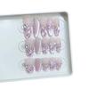 Handgewebter Amethyst-Glitzernder Dreidimensionaler Relief-Schmetterling Reines Temperament Nagelkunst-Patch