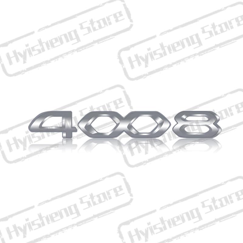 Metal Car Styling For New 2008 3008 4008 5008 Tricolor Blue White Red Sticker Front Hood Badge Rear Trunk Body Emblem