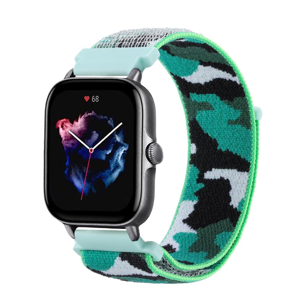 Strap For Amazfit GTS/2/2e/3/GTS2 Mini/GTR 42mm/47mm/GTR2/3/Pro strato 20/22mm nylon Camouflage Bracelet Amazfit bip strap