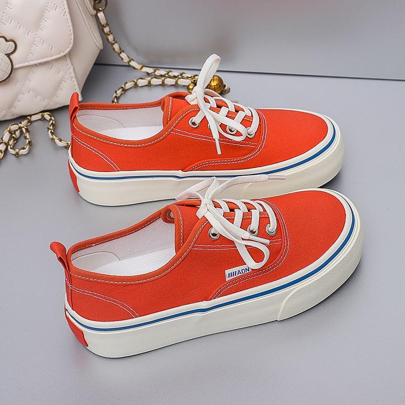6 Spring High-end Women's Shoes Canvas Shoes Classic Retro Casual Guochao Student Skateboard Shoes