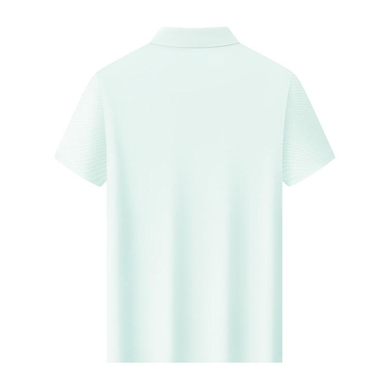 Romon Men's UPF50+Sunscreen Polo Shirt Ice Silk Breathable