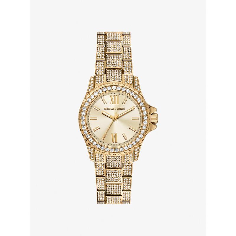 Мини-часы Michael Kors Everest с паве, золотистый тон MKO1196 золотой