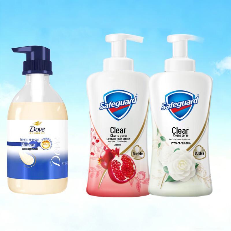 

Dove & Safeguard Bath & Hair Care Set