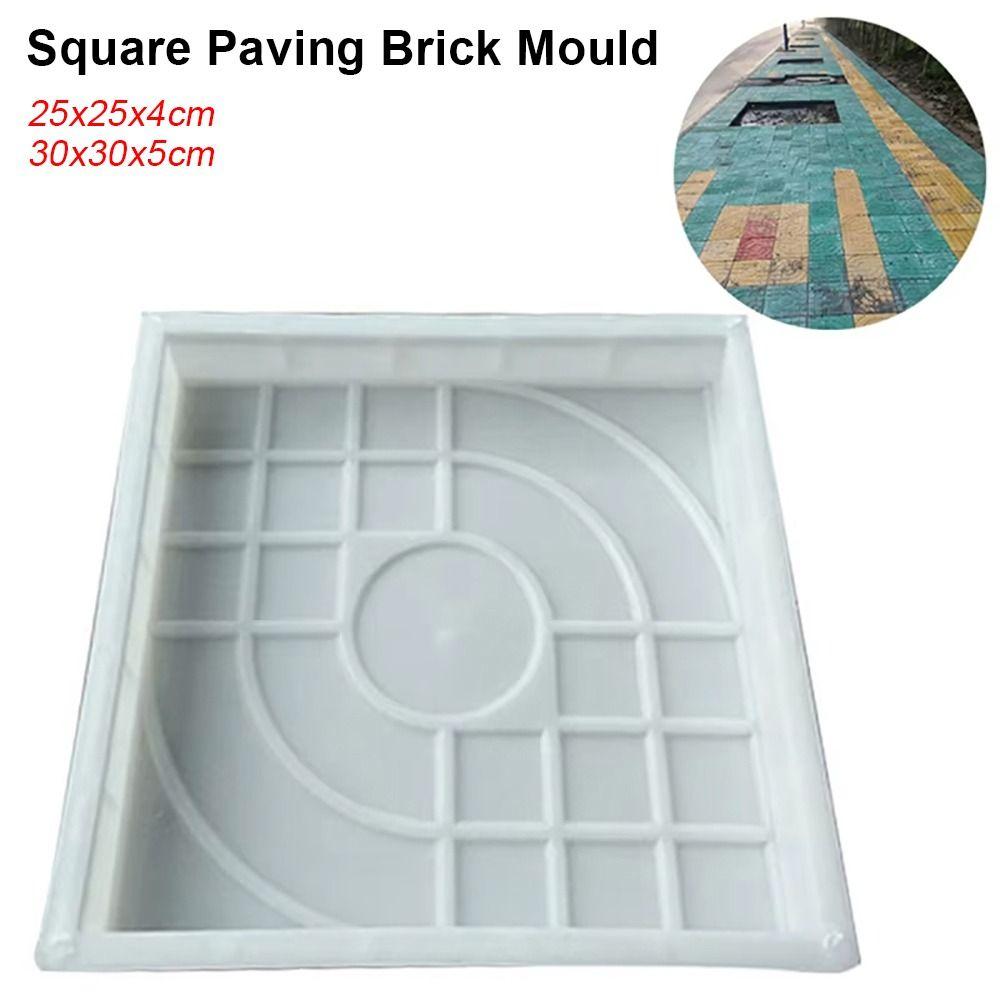 1Pcs Reusable Paving Brick Mould Plastic Concrete Path Maker Mold  For Lawn Patio Yard Garden
