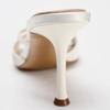 Fashion Luxury String Bead Brand Designer Slippers Women High Quality Satin Narrow Band Slide Sandals Elegant Open-toe Party Dress Shoes