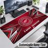 Custom Name Text Mouse Pad Detroit Red Wings Personalized Desk Pad For Work And Gaming