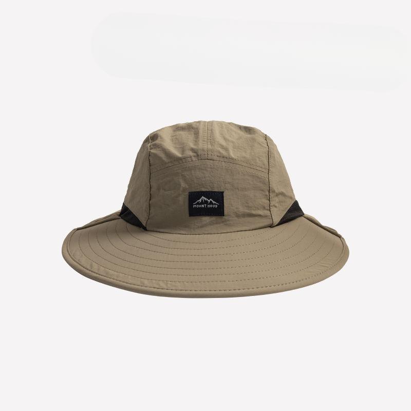 Unisex Summer Wide Brim Waterproof Quick-dry Panama Cap Outdoor Visor Mesh Breathable Sun Hat with Neck Flap