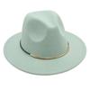 Top Hat Wool Felt Hat Men'S And Women'S Wool Hat Jazz Hat Flat Edge Sun Hat Tide