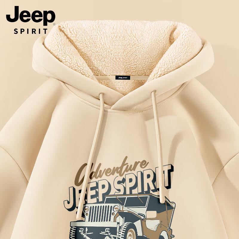 JEEP SPIRIT Men's Heavyweight Fleece Lined Hoodie