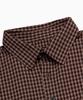 SAINTPAIN Sp Crop Small Check Shirt Brown
