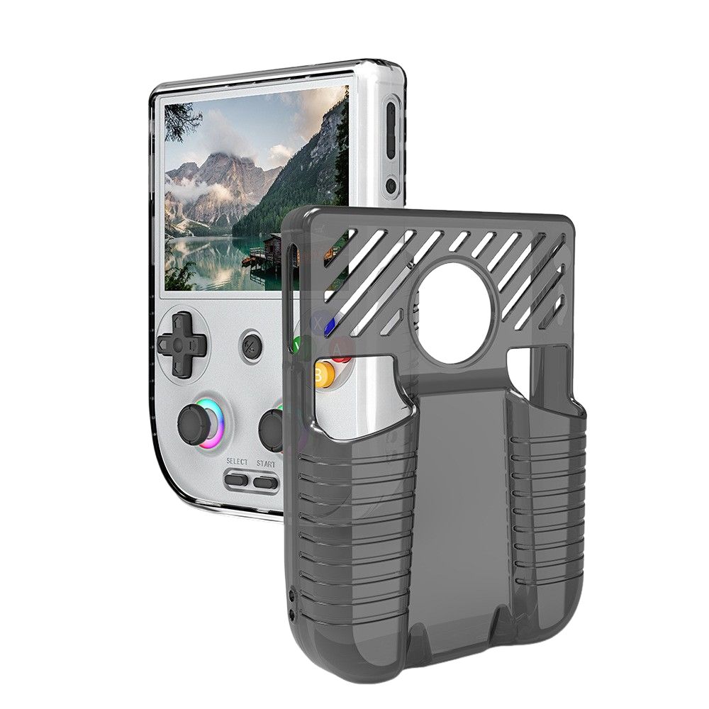 TPU Transparent Case Anti-fall Anti-scratch Protective Cover Shockproof Protector Handheld Console Shell for Anbernic RG406V
