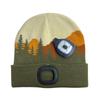 Led Beanie Headlamp Factory Custom logo Winter Running Cap Warm Knit Lighted Hat Outdoor Night Sport Gear Supplier Led Beanie