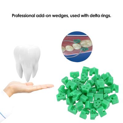 Lot de 40 cales dentaires complémentaires pour le remplissage des dents, utilisation de matériaux de restauration dentaire profilés en caoutchouc et silicone