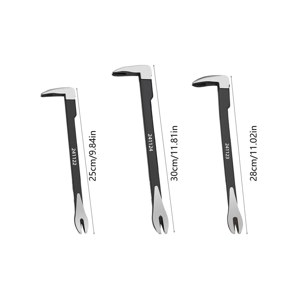 Professional Pry Bar Tool Nail Puller For Woodworking Construction Featuring Sharpened Claw And Shock Resistant Design