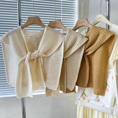 Neuer Schulterschal, Schal, Damen, falscher Kragen, Schulterschutz, Schal, klimatisiertes Zimmer, Leibchendekoration gepaart mit Nackenschutzknoten