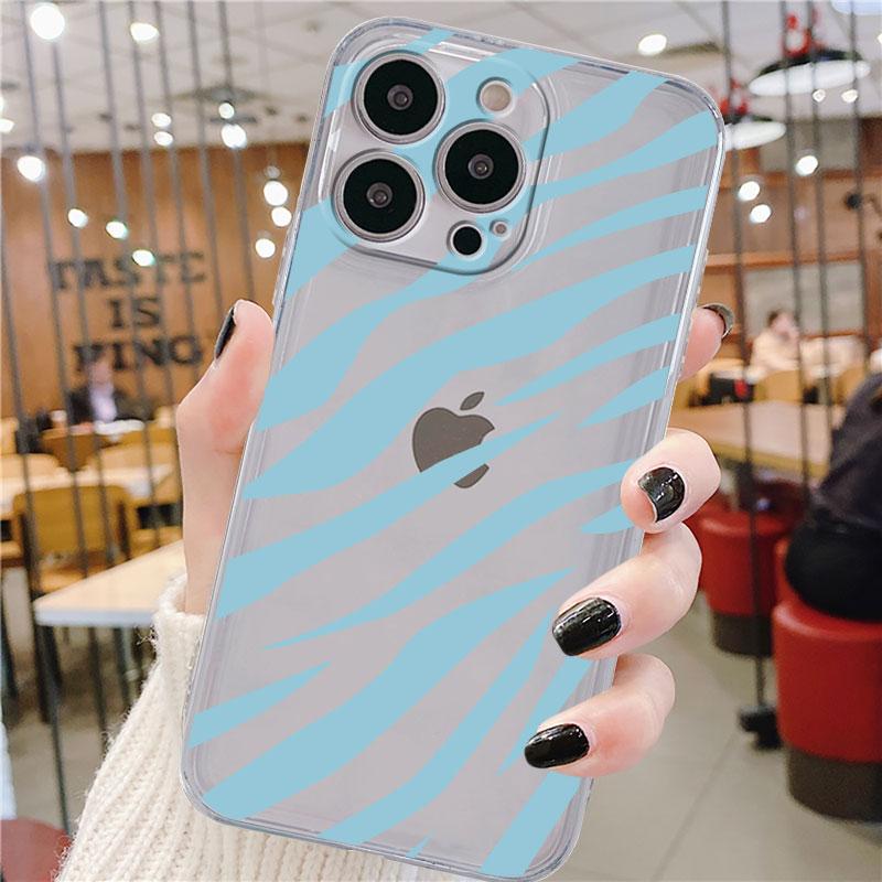 Smiley Gesicht Streifen Klar Fall Für Apple iPhone 14 11 13 12 Pro 7 8 Plus XR X XS Max 6 6S 13Pro Silikon Telefon Abdeckung