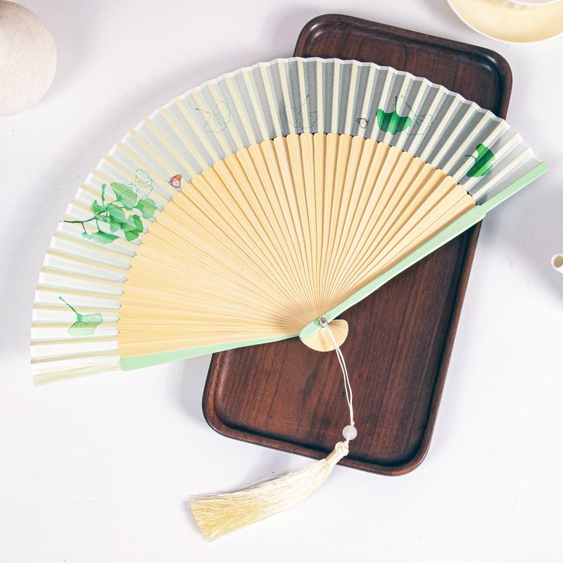 Gradient Cheongsam Style Hanfu Dance Folding Fan
