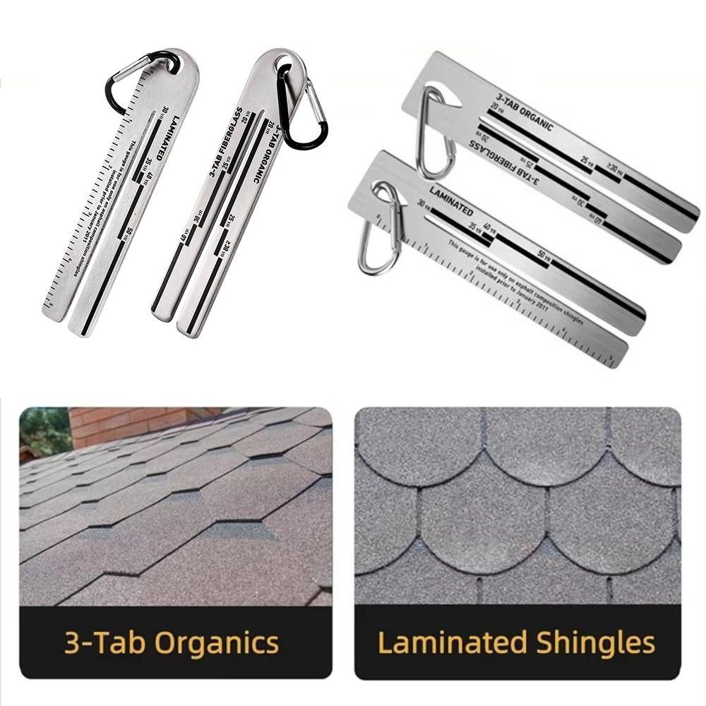 High Hardness Shingle Gauge Stainless Steel Pitch Gauge Tool Roof Measuring Tool Roofing