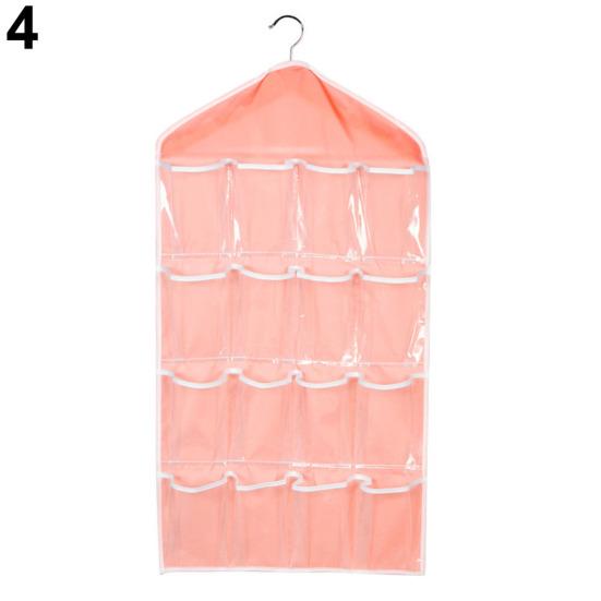Socks Shoe Toy Underwear Sorting Storage Bag Door Wall Hanging Closet Organizer
