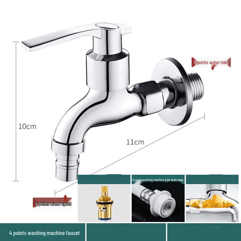 Extended Wall-Mounted Single Cold Water Faucet