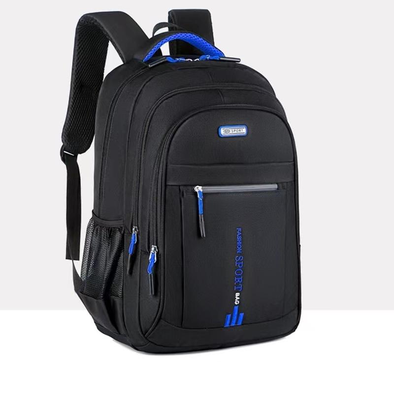 Praktischer Vielseitiger Kontrast-Reißverschluss Rucksack Mehrfarbig Verstellbarer-Riemen Leicht für Schule Sport Pendeln Lässige Stilvolle Tasche