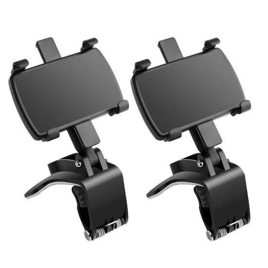 Handyhalterung Auto 360 Grad Drehung Faltbare Armaturenbrett-Handyhalterung Verstellbarer Mehrzweck-Handyständer für Sonnenblende Rückspiegel