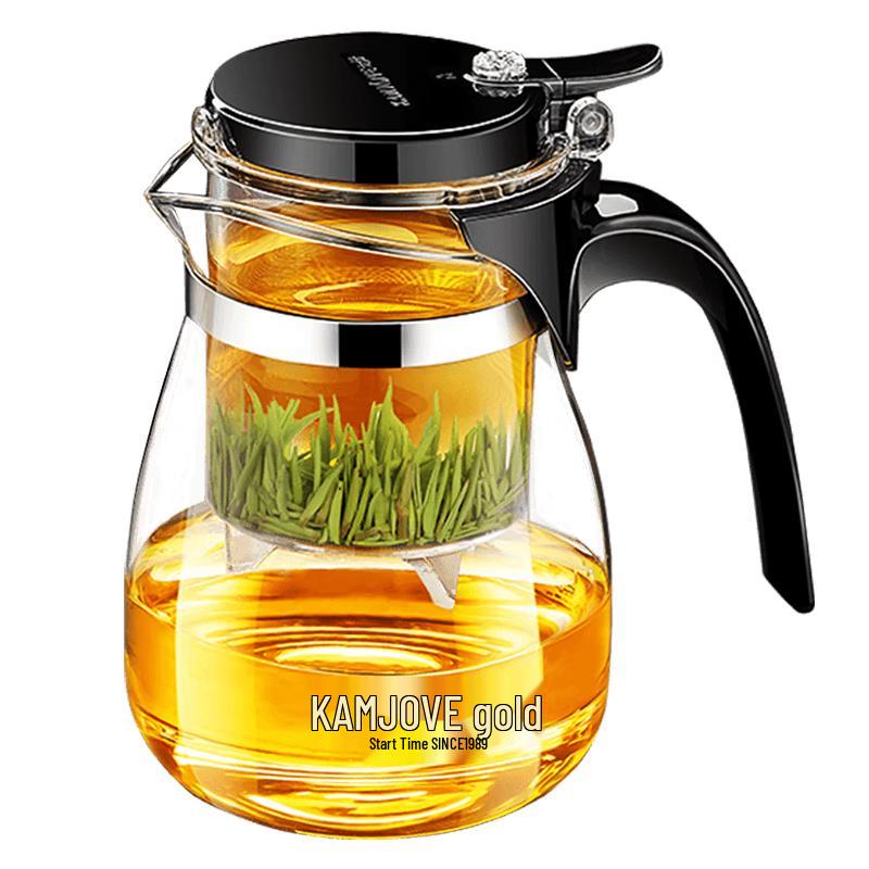 KAMJOVE Heat-Resistant Glass Tea Infuser & Teapot