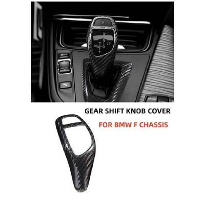 Real Carbon Fiber Gear Knob Trim Cover For BMW 1-6 Series X3 X4 X5 M-Sport Sedan