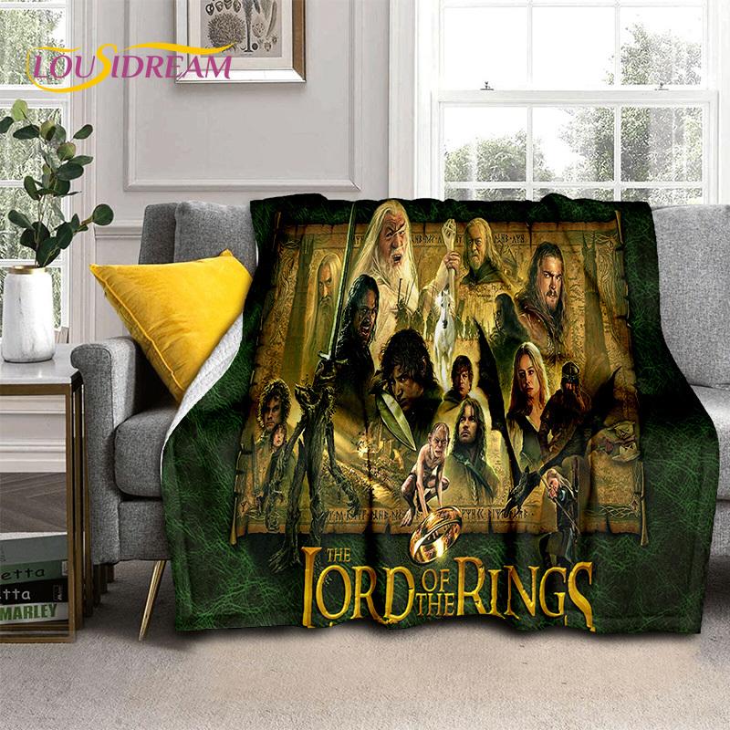 L-Lord of The Rings H-Hobbit Movie Soft Blankets,Keep Warm Throw Blanket Comfortable Blanket for Picnic Beds Sofa Home Bedroom