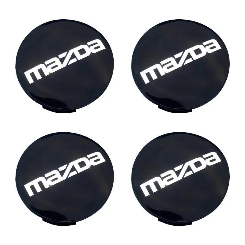 2025 Hot Car Wheel Center Hub Cap Dustproof Cover Emblem Wheel Sticker accessories for Mazda 3 4 5 6 ATENZA Axela RX8 CX6 CX5 CX