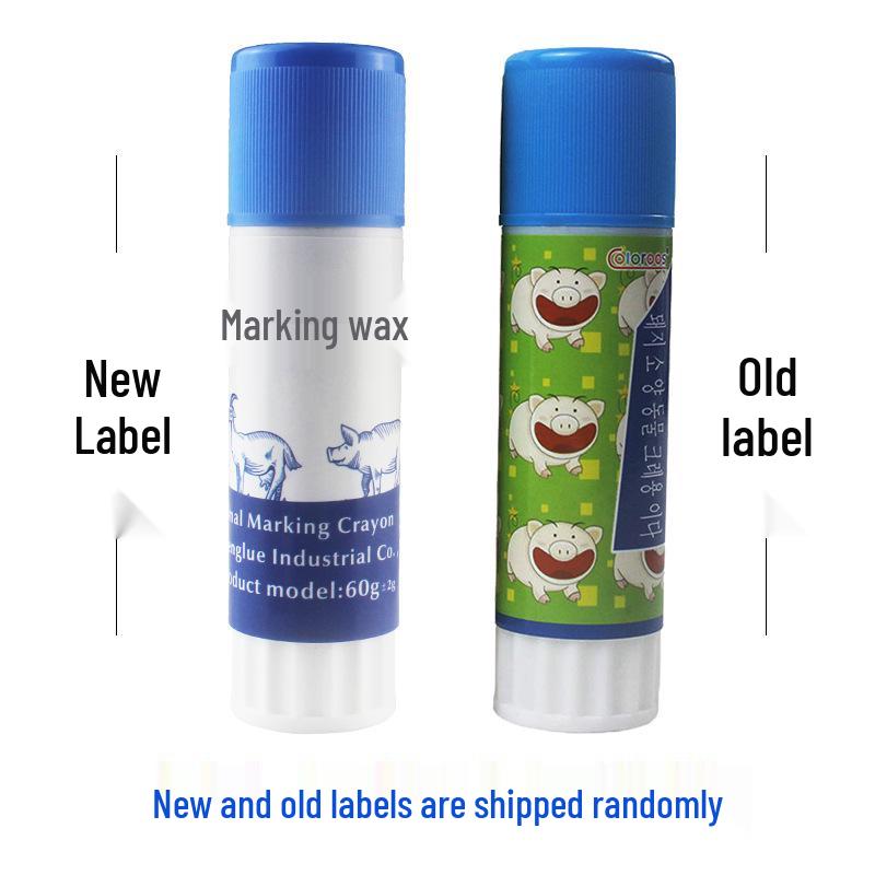 

Tri-Color Pig Marking Crayon Set: Red, Green, Blue Brush Pens for Animal Use