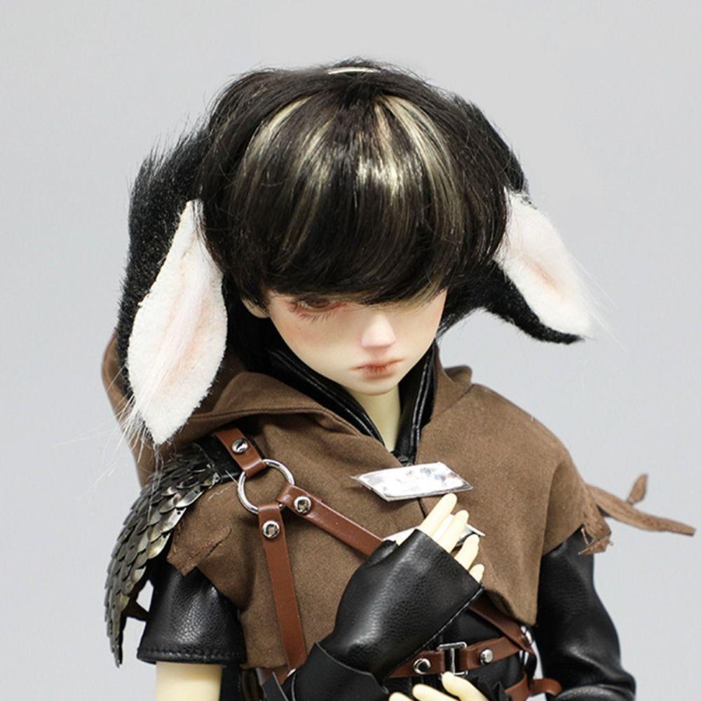 

Игрушка ручной работы, кукла, повязка на голову с лисьими ушками, плюшевая BJD, искусственный хвост животного, новый головной убор для куклы BJD для 3/1 4/1