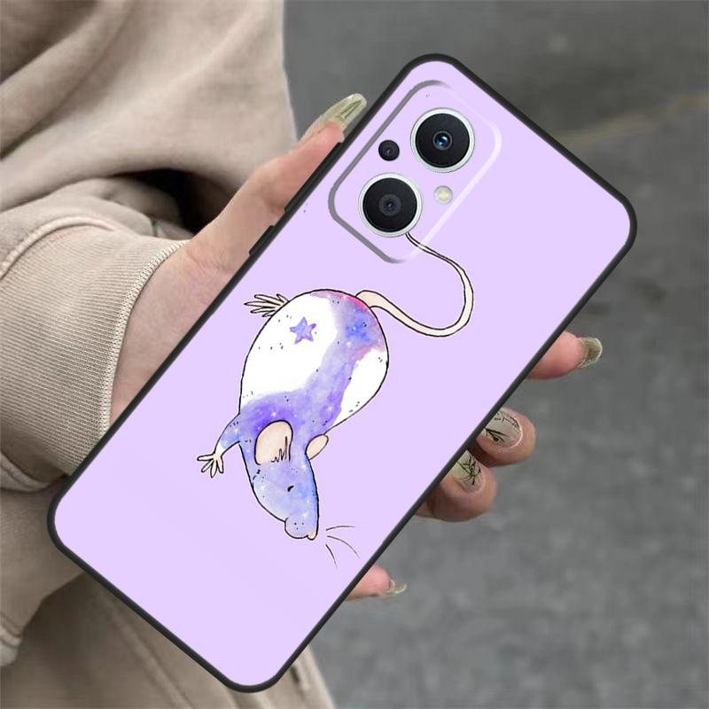 Cute Cartoon Animal Rat Case For OPPO Reno 8T 13F 14F 12F 11F 10 12 13 14 Pro 7 8 Lite OPPO Find X8 X6 X9 Pro Cover