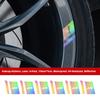 DIY Reflective Jeep Car Wheel Rim Stickers Waterproof Hub Decals for Renegade Wrangler JK Grand Cherokee Car Decor Accessories ALP1