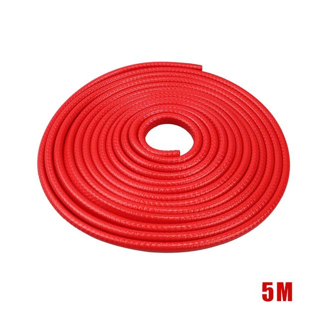 5M Car Door Anti Collision Strip with Steel Disc Bumper Trim Edge Scratch Protector Strip Sealing Guard Styling Car Decor