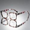 Fashionable Square Multifocal Glasses for Women Men Classic Casual Progressive Eyewear Unisex Trendy Stripe Far Sight Presbyopia
