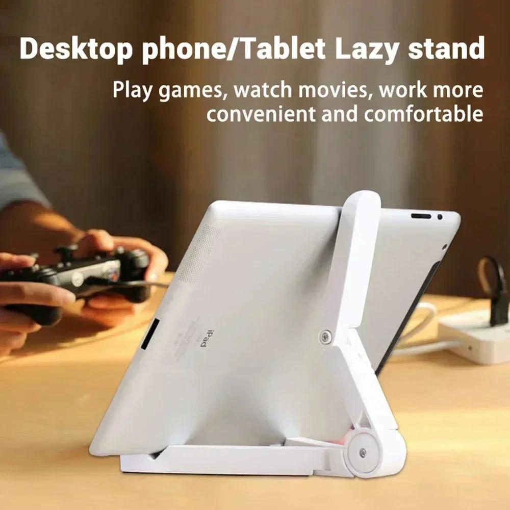 1pcs Desktop Phone Tablet Stand, Multifunctional Folding Lazy Creative Portable Minimalist Stand.