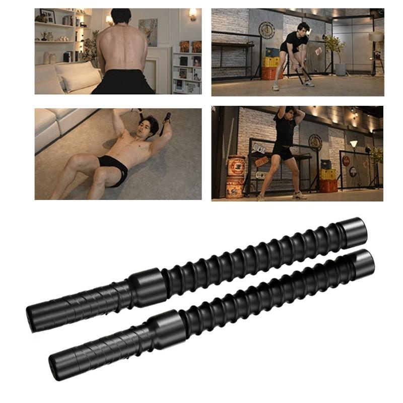 2Pcs Professional Battle Rope Rod Strength Training Tool Battle Rope Spring Rod for Gym Training, Home Workout Enduring