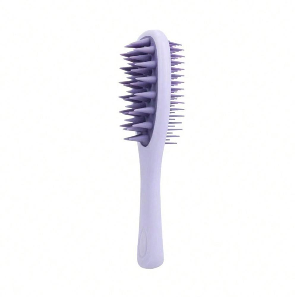 1pc Hair Washing Brush Long Handle Double-Sided Teeth Hair Washing And Combing Dry And Wet Dual-purpose Comb