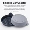 2pcs Automotive Anti Slip Silicone Coasters, Waterproof and Leak Proof, Universal Interior Accessories for Automobiles