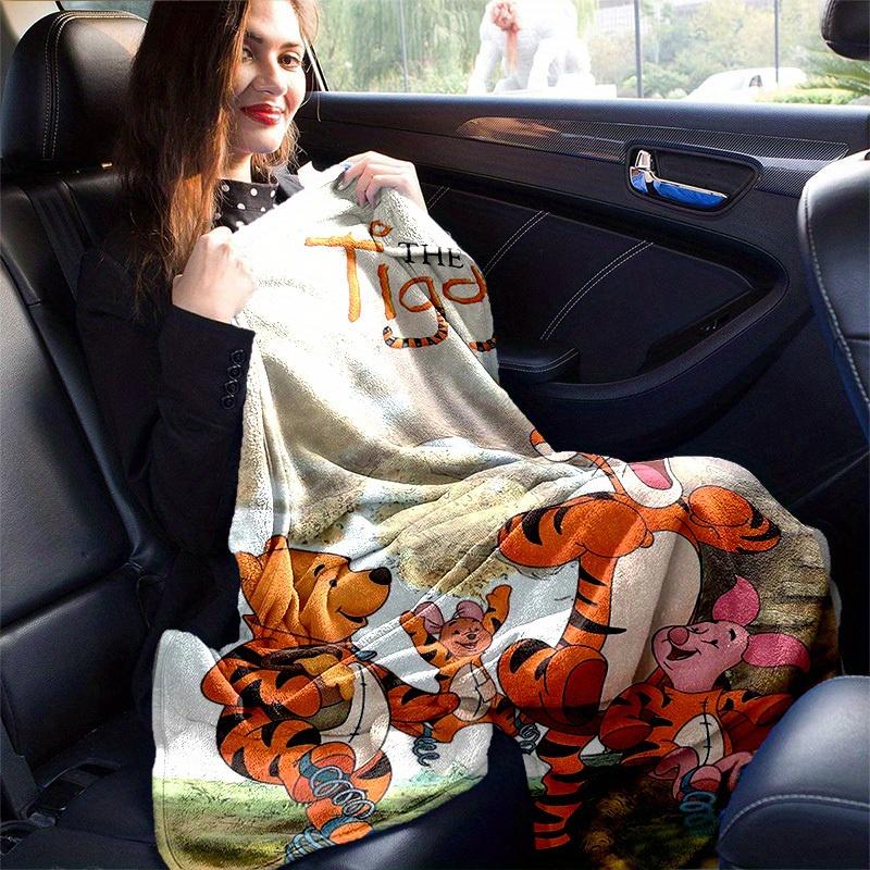 1pc, Winnie the Pooh and Tigger Movie Home Decor Blanket: A Perfect Gift for Bedroom, Living Room, Travel, Camping, Car