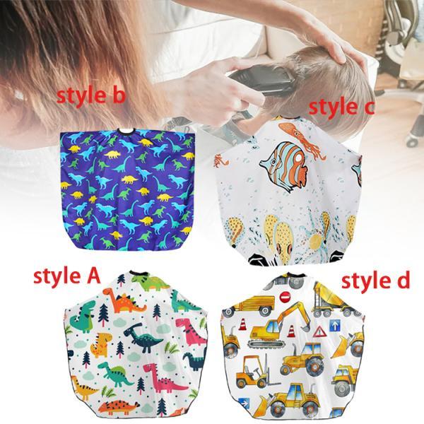 Kids Haircut Cape Cute Salon Hair Cutting Cape for Home Barber Hair Stylist