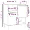 VidaXL Buffet Sonoma gris 60x35x70 cm Bois d'ingénierie 831186