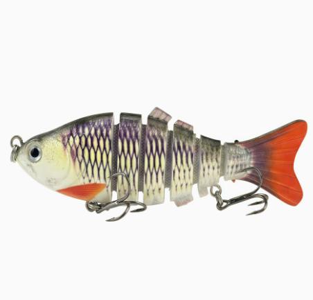 Multi Jointed Fishing Lure Artificial Swimbait Bait Lifelike Segmented Body Fishing Tackle for Freshwater and Saltwater Fishing