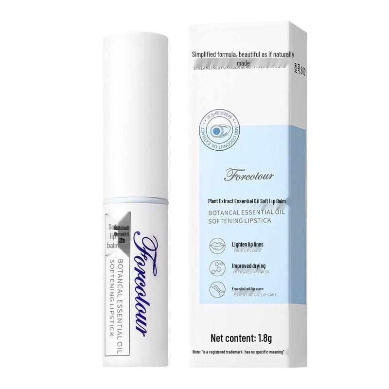 

Бальзам для губ с эфирными маслами Forcolour: Увлажняющий, Гидратирующий, Отшелушивающий, Бесцветный, Защищающий и Осветляющий Морщинки на Губах для Мужчин и Женщин Essential Oil Moisturizing Lipstick