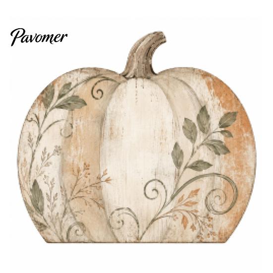 Harvest Home Decorations Thanksgiving Fall Pumpkin Table Decoration, Rustic Block Wooden Sign, Autumn Vintage Festival Ornaments Farmhouse Tabletop