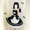 2025 Japonský Anime Maid Kostým - Roztomilé Lolita Černobílé Crossdresser Šaty