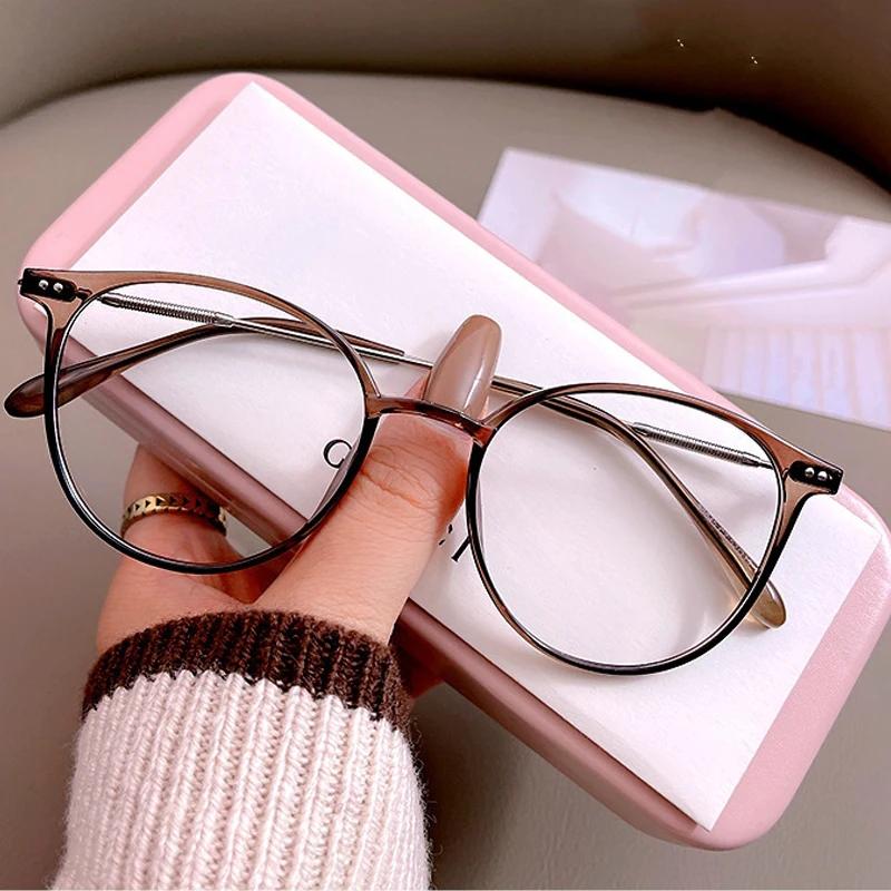 Women Myopia Glasses Blue Light Blocking Minus Diopter Glasses Unisex Ladies Fashion Trendy Near Sight Eyeglasses