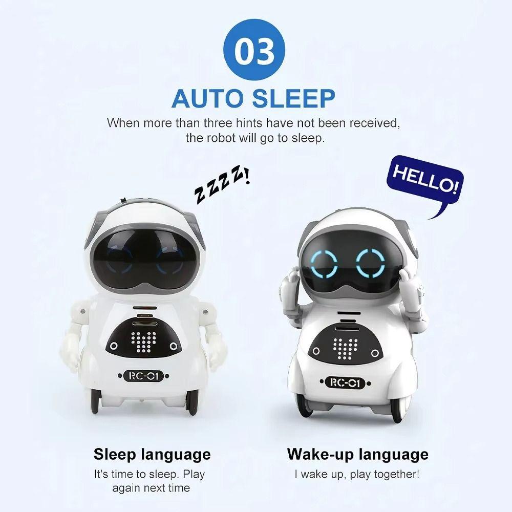 Interactive Mini Robot Toy: Voice Recognition, Singing, Dancing, Talking with LED Lights